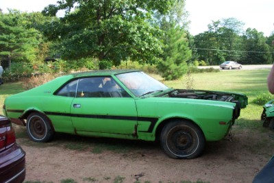 Kelvin and Kathy's 1969 big bad green Javelin